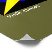 steun aan de muur poster (Hoek)