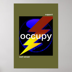 steun aan de muur poster
