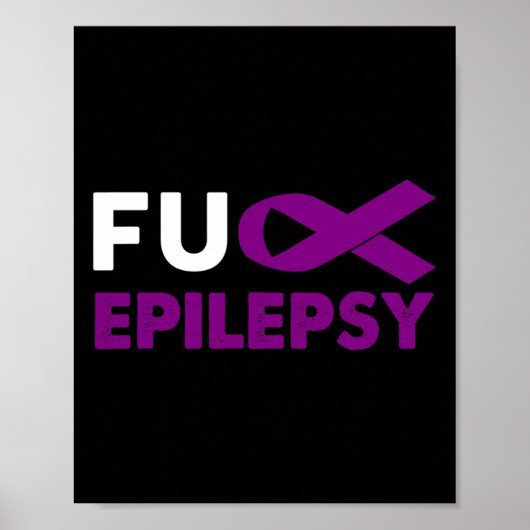 Steun aan het bewustzijn van epilepsie Overlevings Poster (Voorkant)