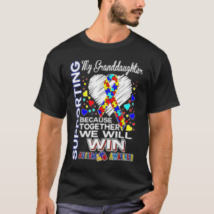 Steun aan mijn kleindochter Autisme bewustzijn T-shirt