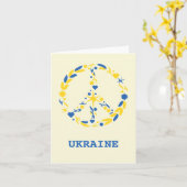 steun aan oekraïne-Wenskaart voor vrede Kaart (Gele Bloem)
