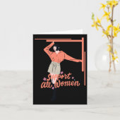 Steun alle vrouwen 2 kaart (Gele Bloem)