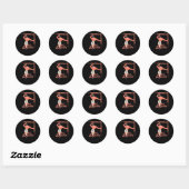 Steun alle vrouwen 2 ronde sticker (Vel)