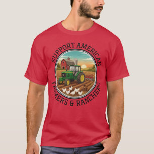 steun amerikaanse boeren ranchers lokale boeren fa t-shirt