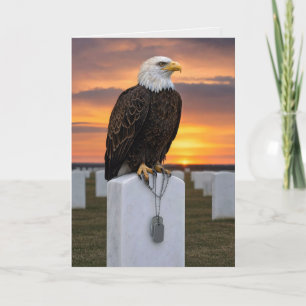 Steun Amerikaanse zeearend met militaire identific Kaart