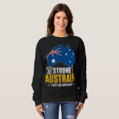 Steun Australië Sterk sparen koala Kangaroo Retro Trui (Voorkant volledig)