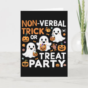 Steun Autisme Halloween Griezelige Autistische Tri Kaart