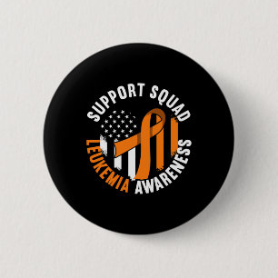 Steun Awareness Squad I Bloedcellen Kanker Leukemi Ronde Button 5,7 Cm