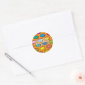 STEUN BACTERIA Grappige Wetenschap Citaat Ronde Sticker (Envelop)