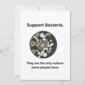 Steun Bacteria kaart (Voorkant)