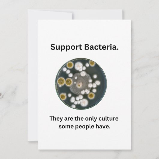 Steun Bacteria kaart (Voorkant)