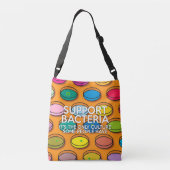 STEUN BACTERIËN Leuke Medische Wetenschap Crossbody Tas (Achterkant)