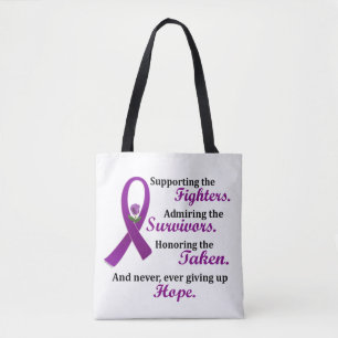 Steun Bewonder Eer 2 Alvleesklierkanker Alzheimer Tote Bag