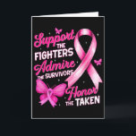 Steun Bewonder Eer Borstkanker Bewustzijn T-shirt Kaart<br><div class="desc">Steun Bewonder Eer Borstkanker Bewustzijn T-shirts Vrouwen</div>