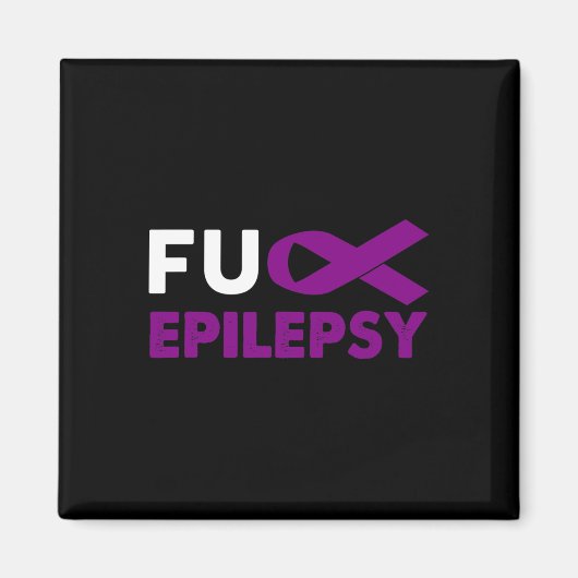 Steun bewustzijn epilepsie-overlevingscadeau magneet (Voorkant)