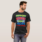 Steun Bingo mam Dark T-Shirts (Voorkant volledig)