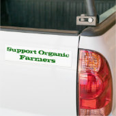 Steun biologische boeren bumpersticker (Op Truck)