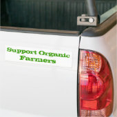 Steun biologische boeren bumpersticker (Op Truck)
