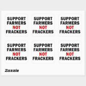 Steun boeren, geen frackers - Stickers (Vel)