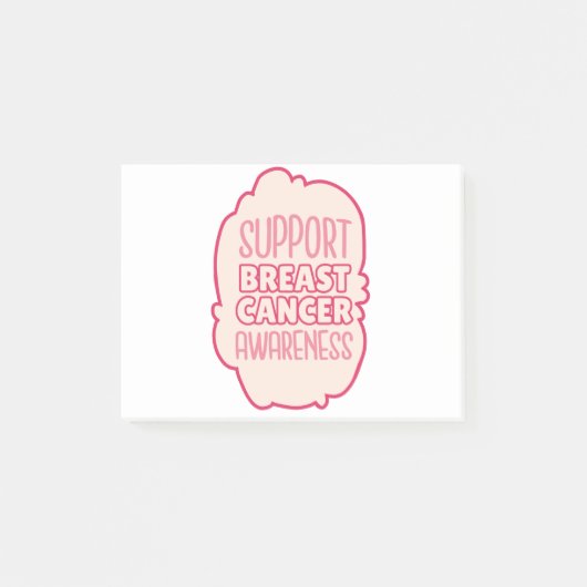 Steun Borstkankerbewustzijn Voor Anhangers BCA Post-it® Notes (Voorkant)
