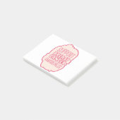 Steun Borstkankerbewustzijn Voor Anhangers BCA Post-it® Notes (Schuin)