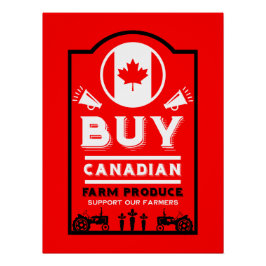 Steun Canadese Boeren Perfect Poster
