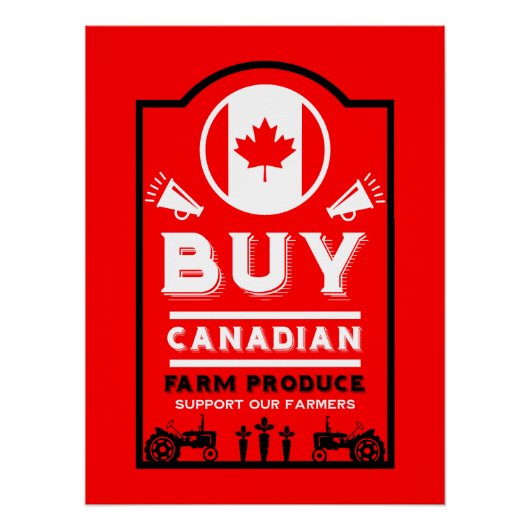 Steun Canadese Boeren Perfect Poster (Voorkant)