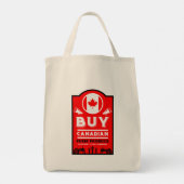Steun Canadese Boeren Tote Bag (Achterkant)