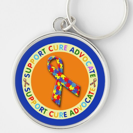 Steun Cure Advocate Autism Sleutelhanger (Voorkant)