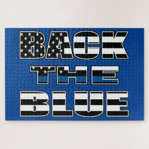 Steun De Blauwe Politie Blauwe Lijn Legpuzzel
