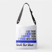 Steun de Blauwe Wetshandhaving Tas (Voorkant)
