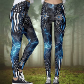 Steun de Blauwe Wetshandhavingsleggings Leggings
