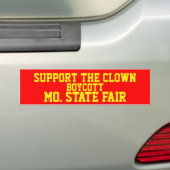 STEUN DE CLOWN BUMPERSTICKER (Op auto)