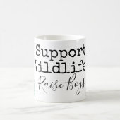 steun de fauna, trek jongens op. koffiemok (Center)