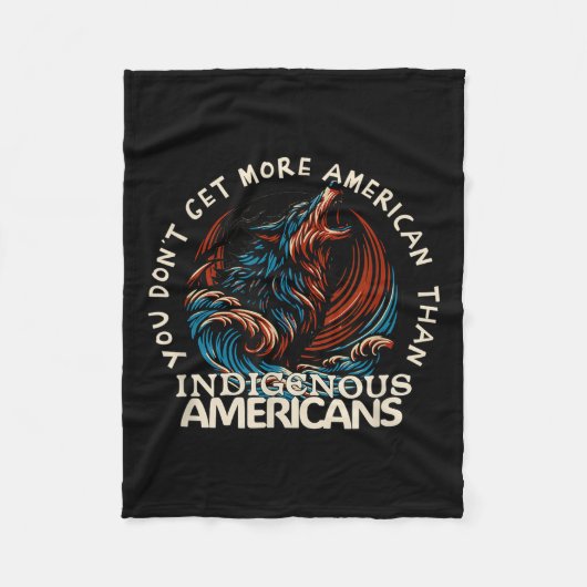 Steun de indianen tegen Trump Fleece Deken (Voorkant)