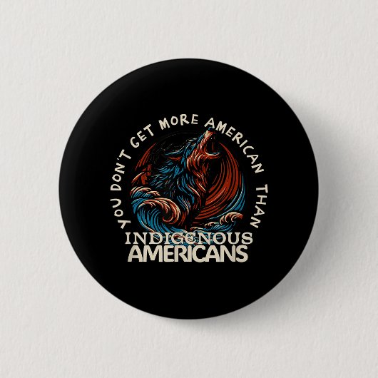 Steun de indianen tegen Trump Ronde Button 5,7 Cm (Voorkant)
