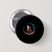 Steun de indianen tegen Trump Ronde Button 5,7 Cm (Voorkant /achterkant)