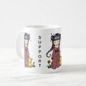 Steun de Japanse Mok Kimono Girl (Voorkant links)