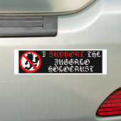 Steun de JH! Bumpersticker (Op auto)