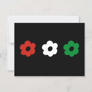 Steun de kleuren voor vrede briefkaart