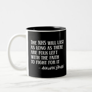 Steun de NHS Aneurin Nye Bevan Trots op de NHS Tweekleurige Koffiemok