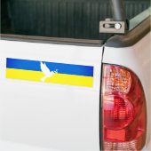 Steun de Oekraïense Bumperstickers Peace Dove (Op Truck)