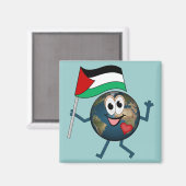 Steun de Palestijnse staat Magneet (Voorkant / Achterkant)