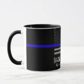 STEUN DE POLITIE BLIK KOFFIEBEEKER MOK (Links)