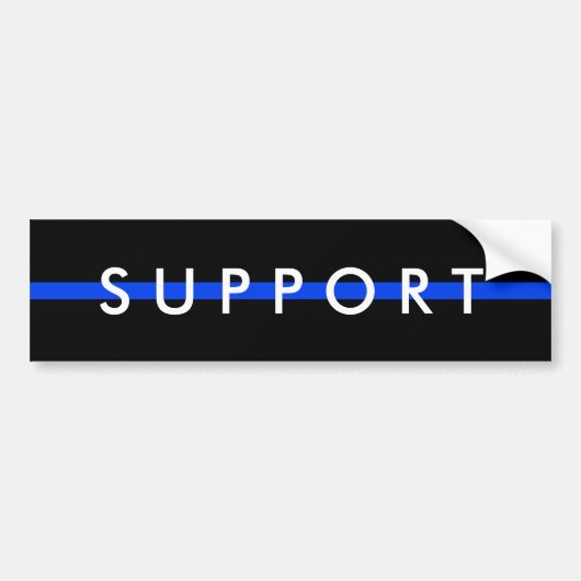 STEUN DE POLITIE Bumpersticker (Voorkant)