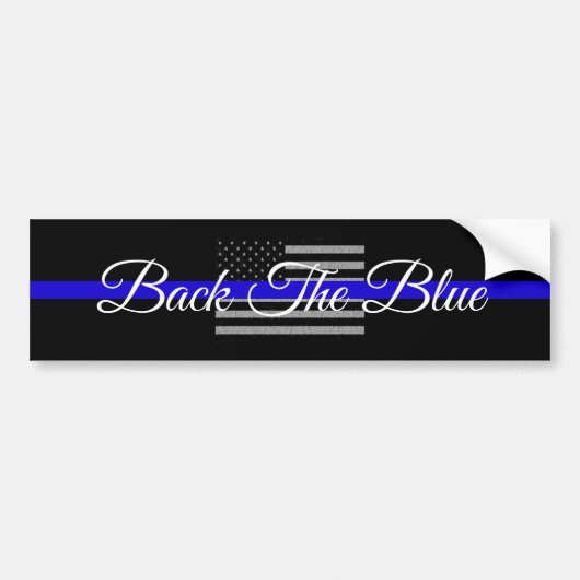 STEUN DE POLITIE BUMPERSTICKER (Voorkant)