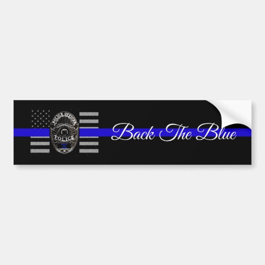 STEUN DE POLITIE BUMPERSTICKER (Voorkant)
