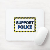 Steun de Politie Sticker2 Muismat (Met muis)