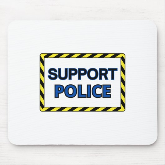 Steun de Politie Sticker2 Muismat (Voorkant)