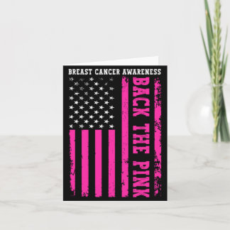 Steun de roze Amerikaanse vlag borstkanker Kaart